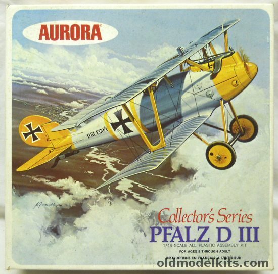 Aurora 1/48 Pfalz D-III Collector Series - (DIII), 1109-260 plastic model kit